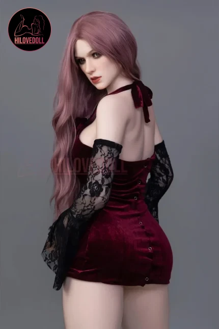 Original Design Adult Doll Outfit Gothic Red Skirt Easy Wear (1)