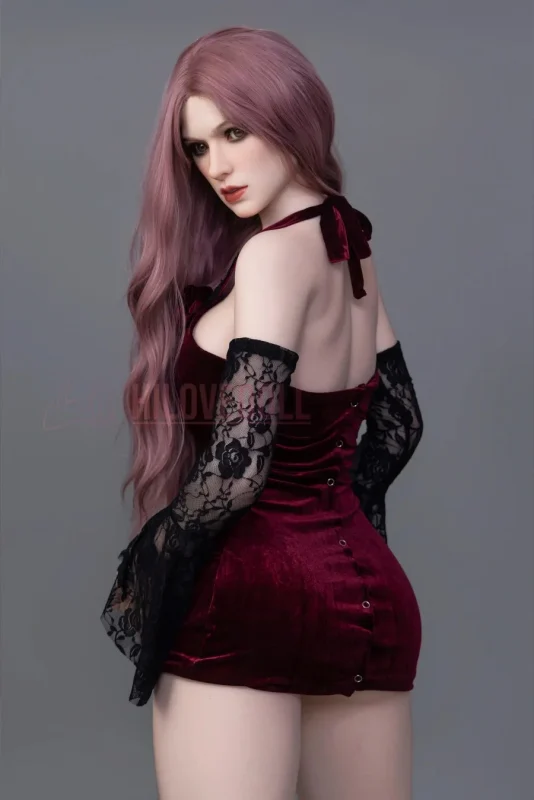 Original Design Adult Doll Outfit Gothic Red Skirt Easy Wear (1)
