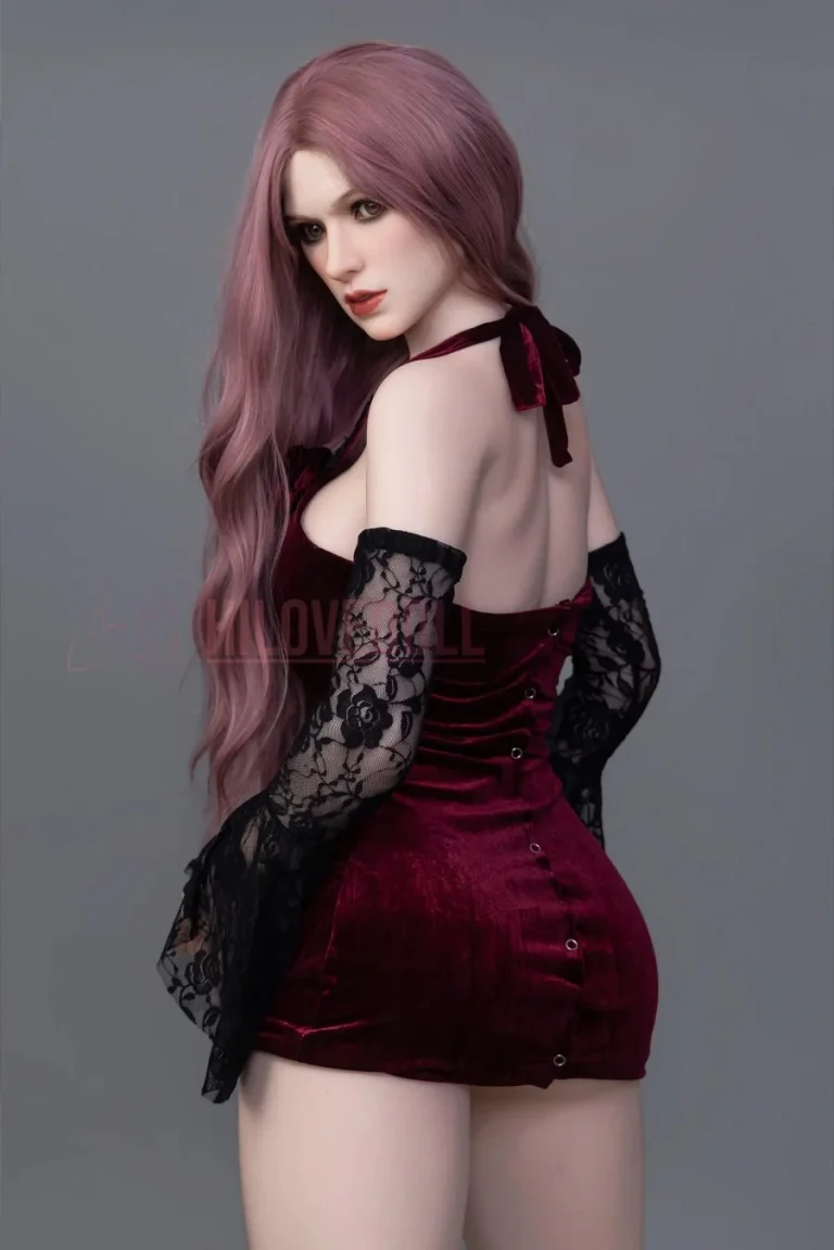 Original Design Adult Doll Outfit Gothic Red Skirt Easy Wear (1)