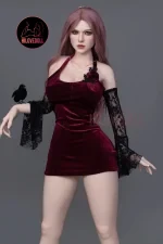 Original Design Adult Doll Outfit Gothic Red Skirt Easy Wear (10)