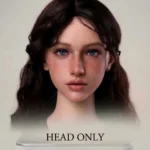 Real Lady sex doll head