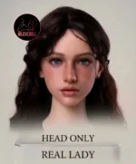 Real Lady sex doll head