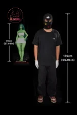 Climax She Hulk Sex Doll Figure Si70cm KA Silicone Renee (Green)　Silicone Body Size (1)
