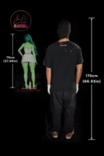 Climax She Hulk Sex Doll Figure Si70cm KA Silicone Renee　Silicone Body Size (3)