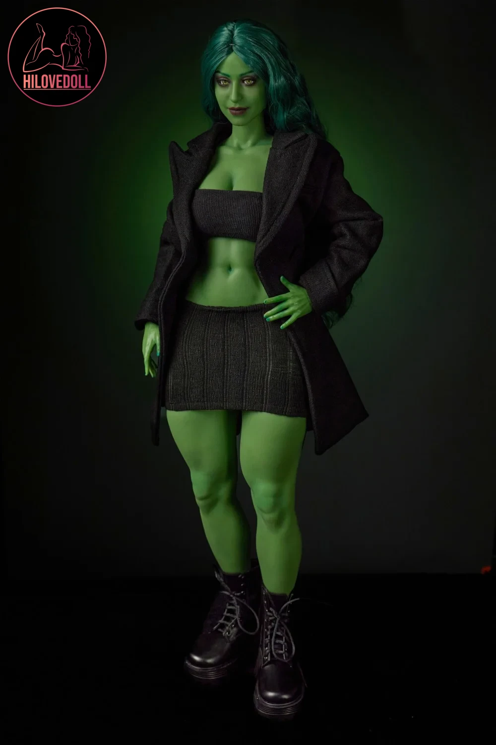 Climax Mini Figure Doll Sex Doll Si70cm KA Silicone Renee (Green) (1) Climax She Hulk Sex Doll Figure 70cm
