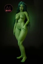 Climax She Hulk Sex Doll Figure Si70cm KA Silicone Renee (Green) (11)