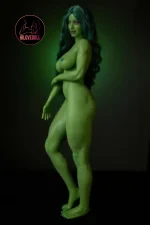 Climax She Hulk Sex Doll Figure Si70cm KA Silicone Renee (Green) (12)