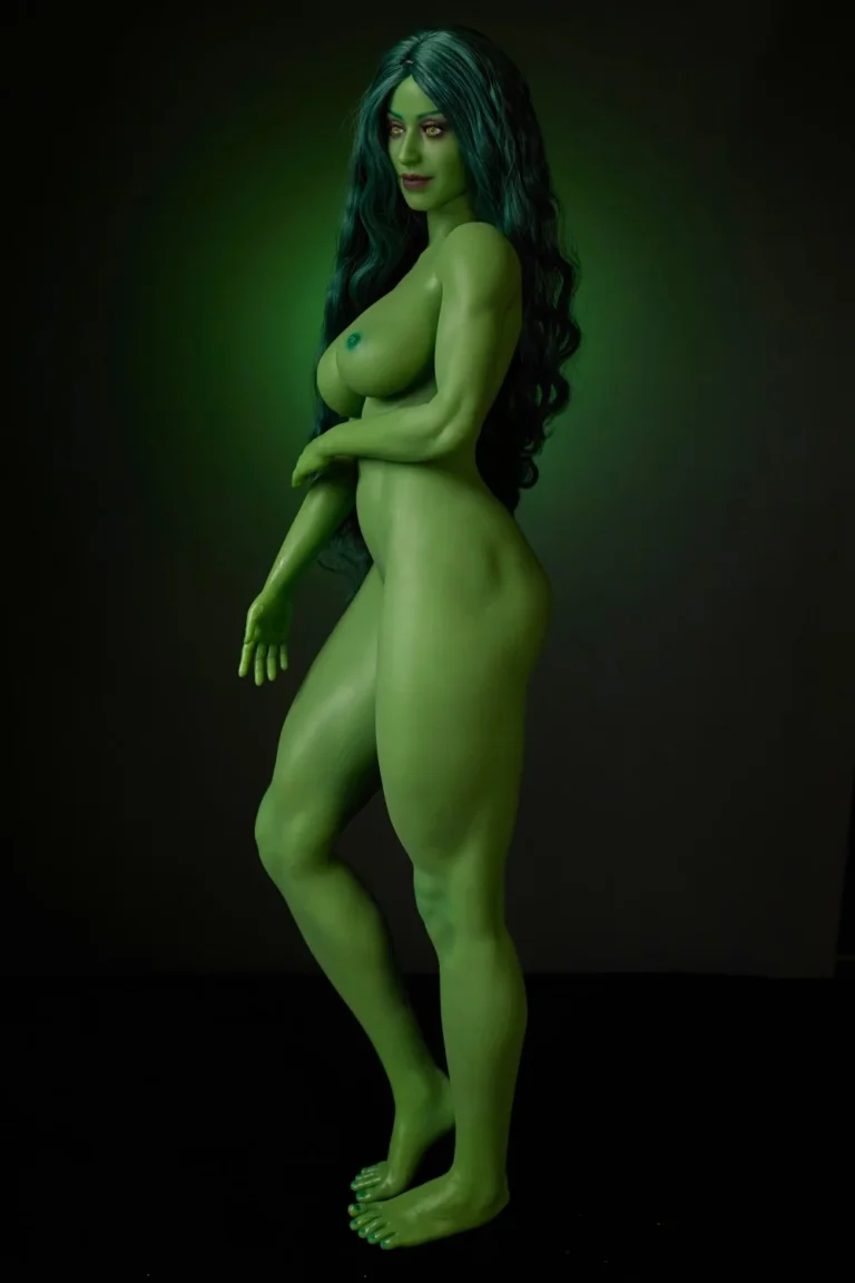 Climax She Hulk Sex Doll Figure Si70cm KA Silicone Renee (Green) (12)