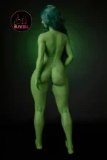 Climax She Hulk Sex Doll Figure Si70cm KA Silicone Renee (Green) (13)