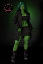 Climax She Hulk Sex Doll Figure Si70cm KA Silicone Renee (Green) (3)