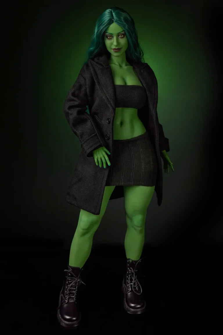 Climax She Hulk Sex Doll Figure Si70cm KA Silicone Renee (Green) (3)