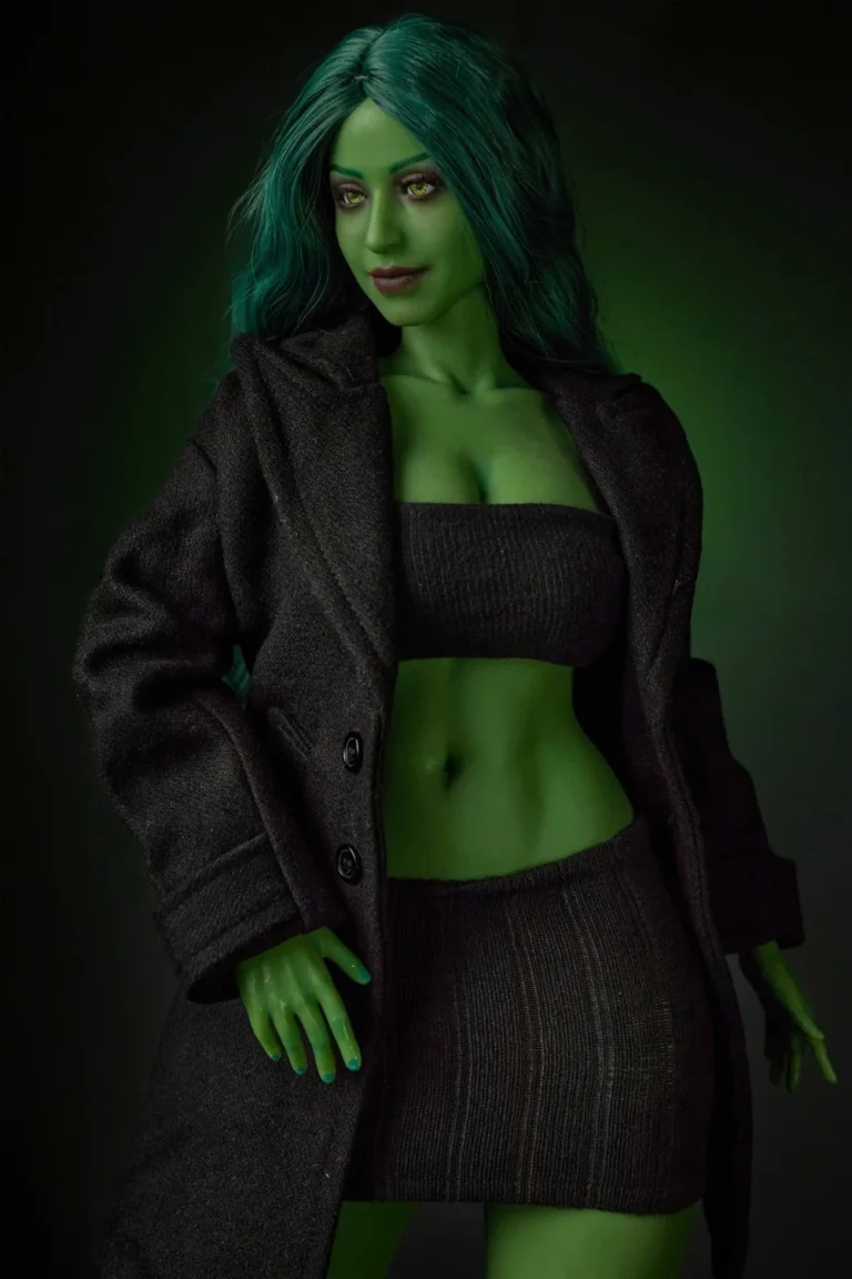 Climax She Hulk Sex Doll Figure Si70cm KA Silicone Renee (Green)　(4)