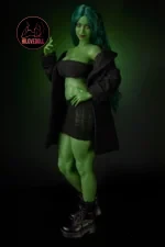 Climax She Hulk Sex Doll Figure Si70cm KA Silicone Renee (Green) (5)