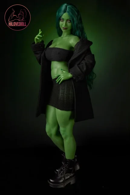 Climax She Hulk Sex Doll Figure Si70cm KA Silicone Renee (Green) (5)