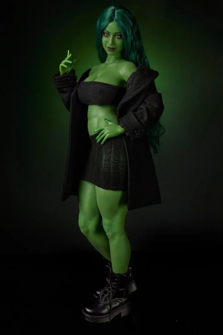 Climax She Hulk Sex Doll Figure Si70cm KA Silicone Renee (Green) (5)