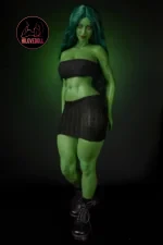 Climax She Hulk Sex Doll Figure Si70cm KA Silicone Renee (Green)　(6)
