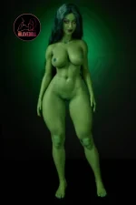 Climax She Hulk Sex Doll Figure Si70cm KA Silicone Renee (Green) (7)