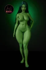 Climax She Hulk Sex Doll Figure Si70cm KA Silicone Renee (Green) (9)