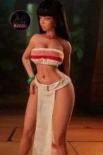 Climax Mini Silicone Sex Dolls Si70cm Roxy Full Silicone Black Skin (10)
