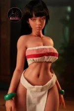 Climax Mini Silicone Sex Dolls Si70cm Roxy Full Silicone Black Skin (12)