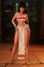 Climax Mini Silicone Sex Dolls Si70cm Roxy Full Silicone Black Skin (9)