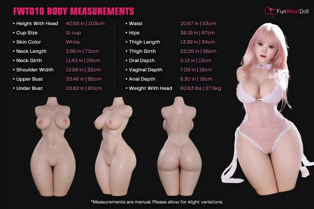 103cm funwest torso body size Measurements 103cm funwest torso body size Measurements