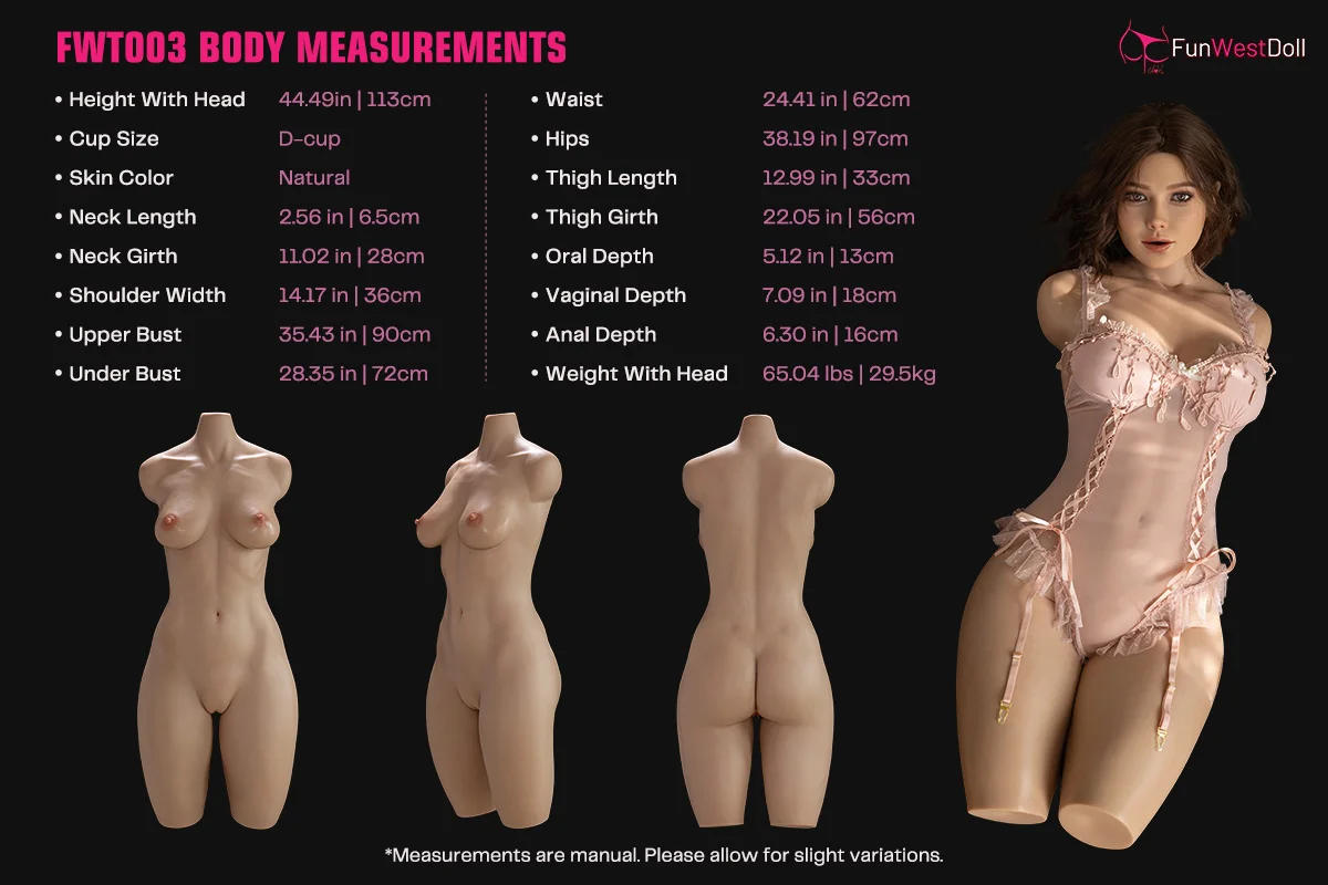 FWT003 Body Measurements FWT003 Body Measurements