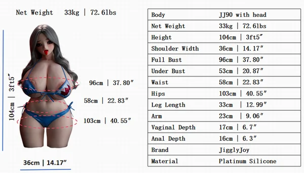 JJ90 with head Size JJ90 with head Size