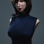 SE US/EU In Stock Silicone Torso With Head T114cm F Cup Zoe Ellis Secretary Style (19)