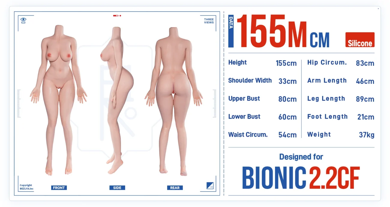 bezlya silicone 22CF 155Mcm